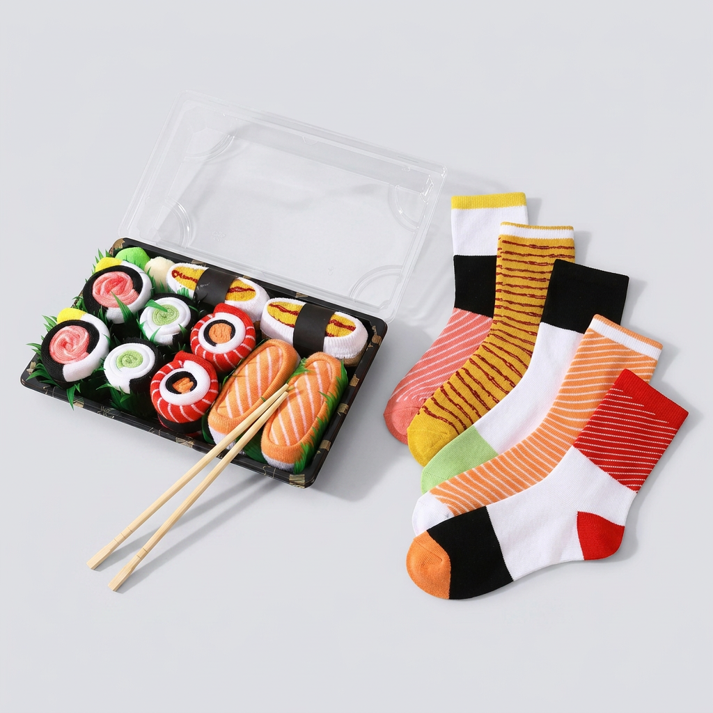 Sushi Strap – Calcetines Divertidos Estilo Sushi