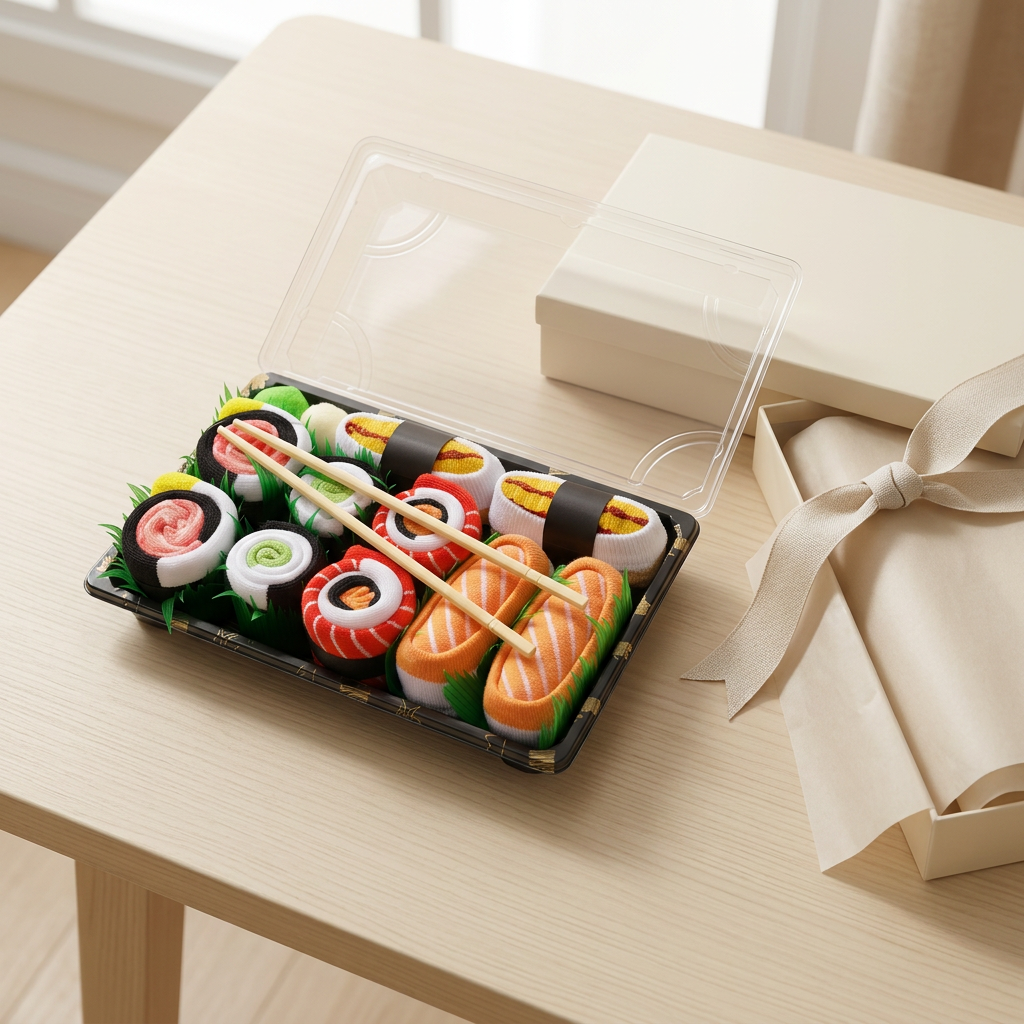 Sushi Strap – Calcetines Divertidos Estilo Sushi